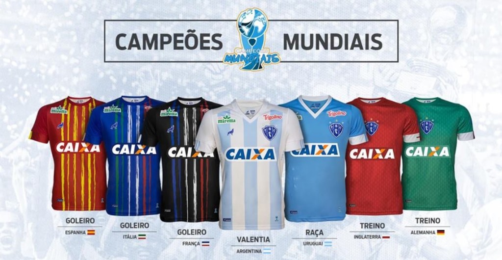 Paysandu homenageia Campeões Mundiais em linha de uniformes para 2018
