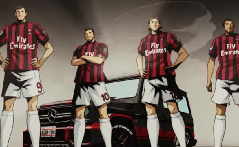 O espetacular vídeo do AC Milan que mistura realidade com ‘Super Campeões’