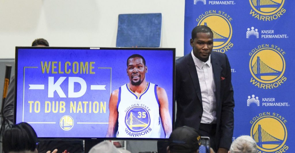 Como o YouTube “salvou” a imagem de Durant ao chegar no Golden State Warriors