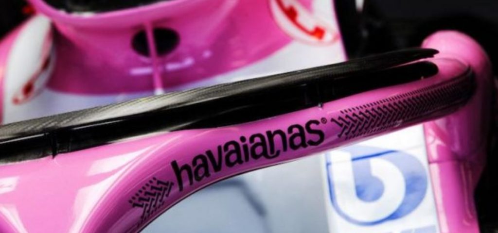 Force India fecha patrocínio com a Havaianas para halo e entra na F1