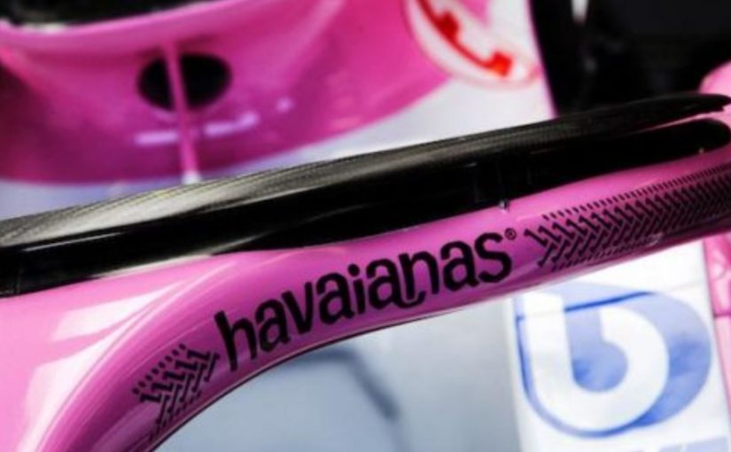 Force India fecha patrocínio com a Havaianas para halo e entra na F1