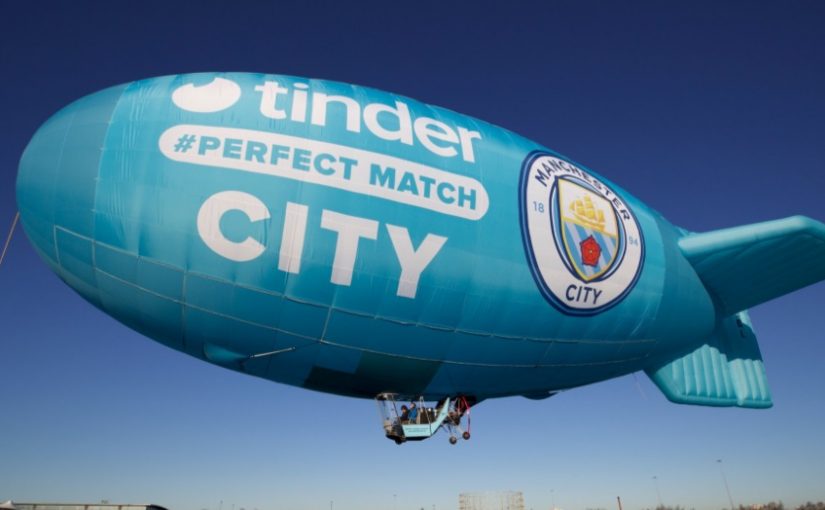 Tinder anuncia parceria com o Manchester City