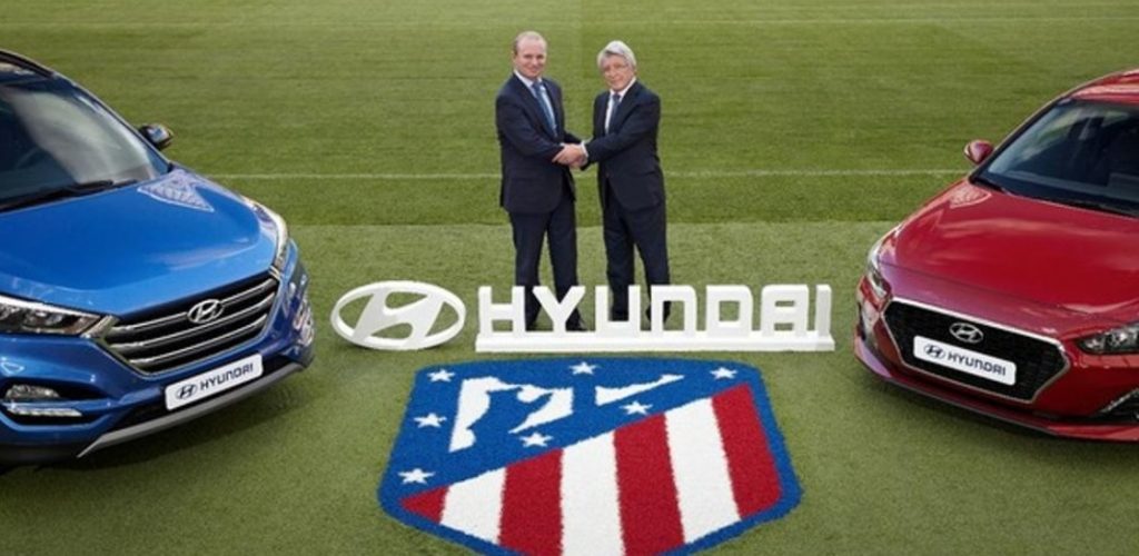 Hyundai é a nova patrocinadora de camisa do Atlético de Madrid