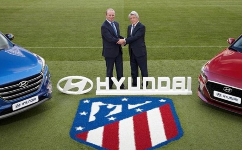 Hyundai é a nova patrocinadora de camisa do Atlético de Madrid