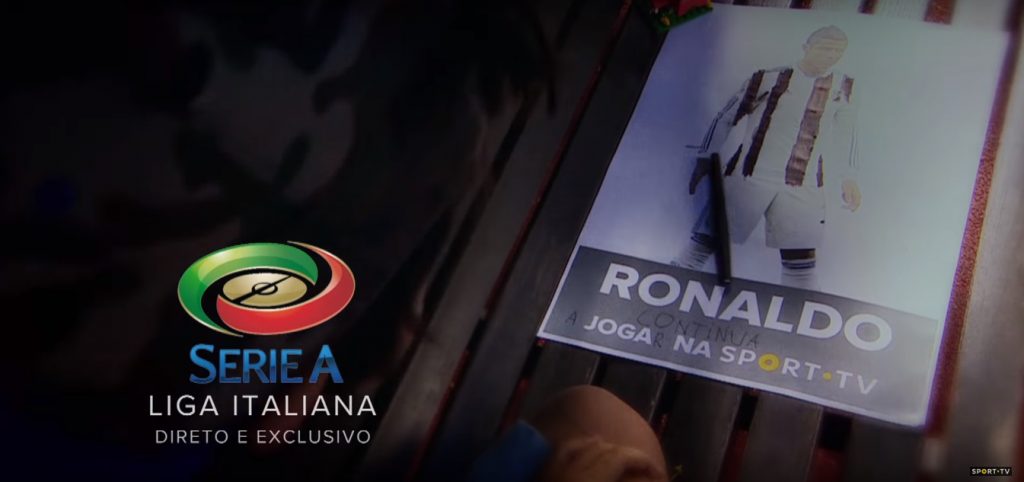 Motivada por Cristiano Ronaldo, emissora portuguesa adquire direitos da Serie A