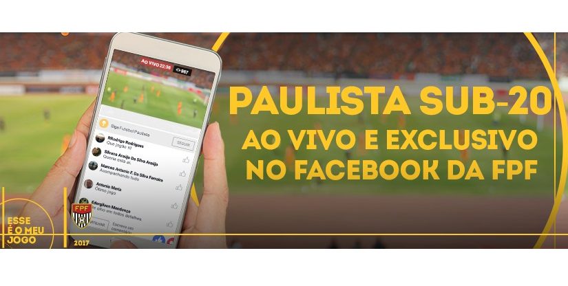 Facebook seguirá com exclusividade na transmissão do Paulistão Sub-20