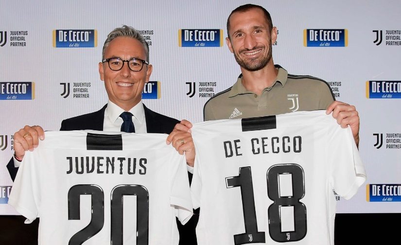 Fabricante de massas De Cecco é a nova parceira global da Juventus