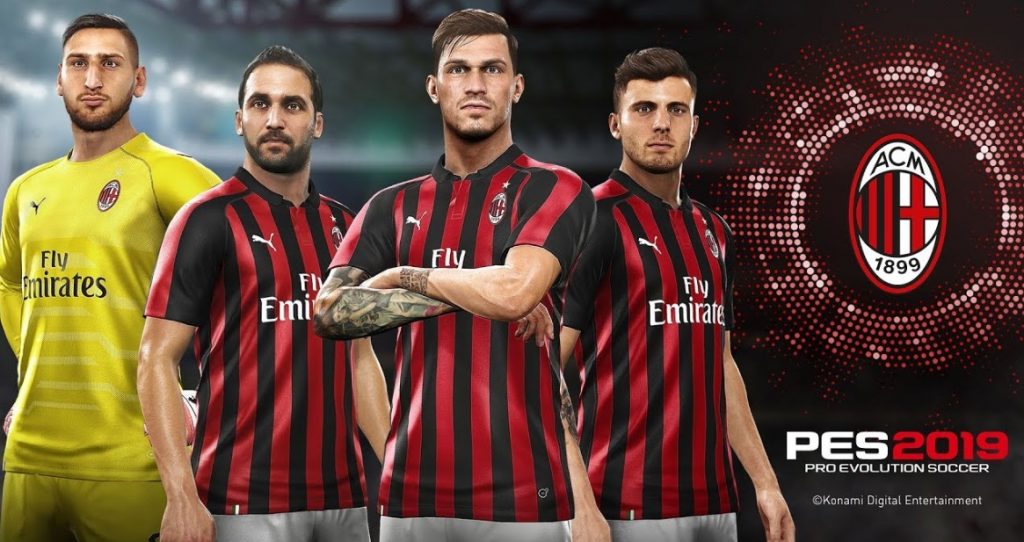 Konami garante renovação com o AC Milan para o PES 2019