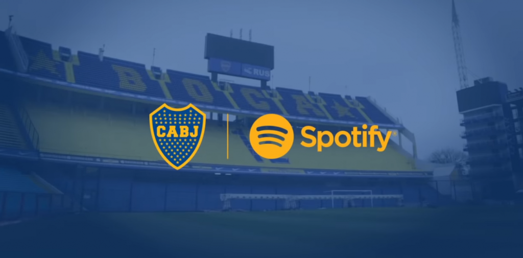 Boca Jrs anuncia parceria com o Spotify