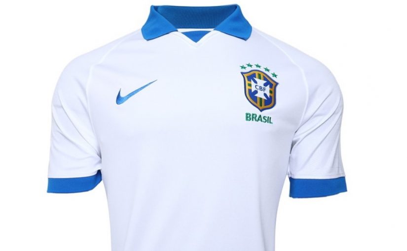 Com Vinicius Junior, CBF apresenta novo escudo e camisa branca da seleção