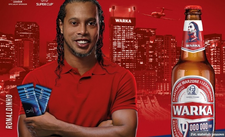 Ronaldinho Gaúcho é novo embaixador de cerveja polonesa