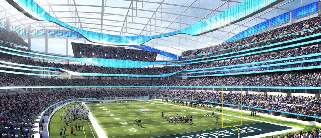 Novo estádio de Rams e Chargers acerta naming rights