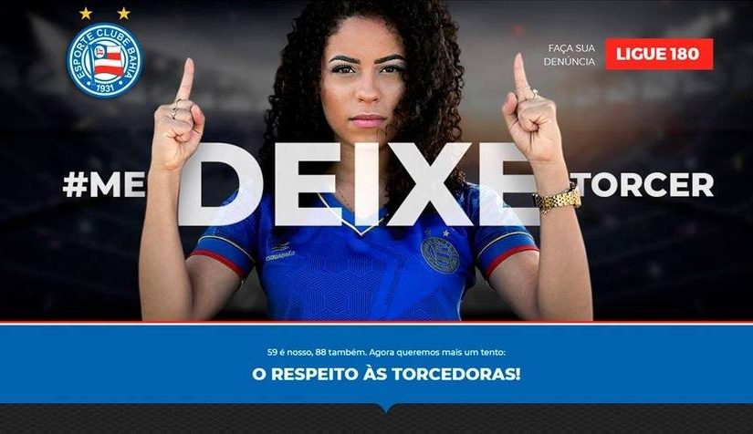 Bahia lança site para auxiliar mulheres contra assédio nos estádios