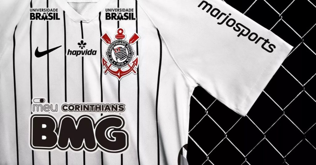 Corinthians recebe aval para marcas em preto e branco no uniforme