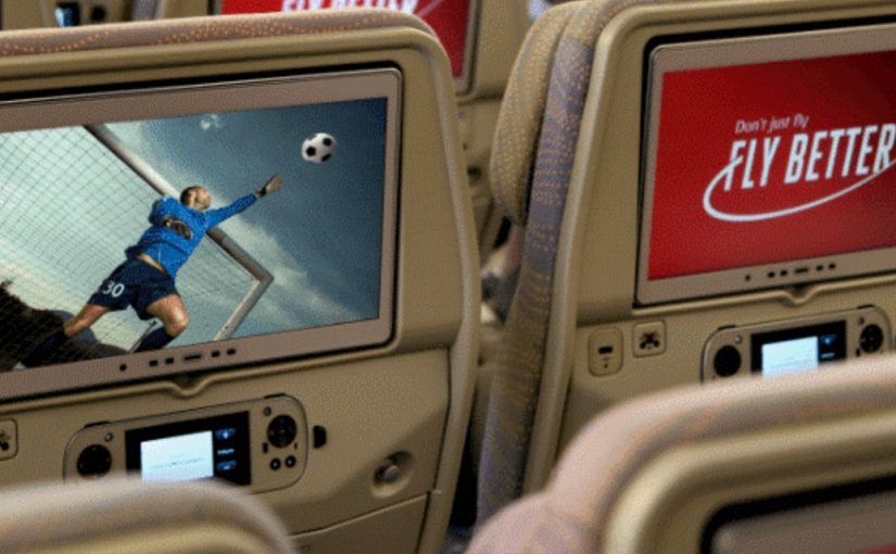 Emirates leva finais europeias ao vivo para aeronaves