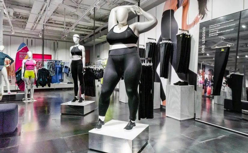 Nike coloca manequins plus size em loja de Londres