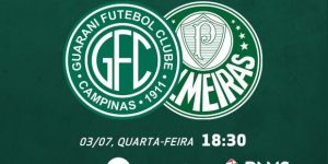 Guarani x Palmeiras será transmitido com exclusividade pela TNT
