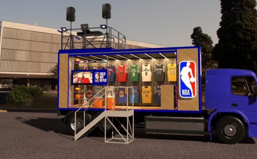 NBA apresenta a ‘NBA Store Truck’, sua primeira loja sobre rodas no mundo