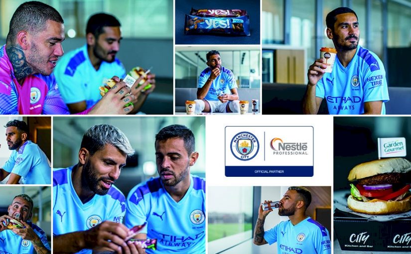 Manchester City anuncia Nestlé como parceira vegana e vegetariana