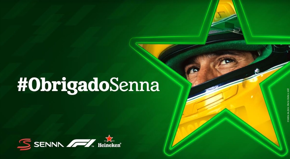 Com Senna, Heineken une forças com F1 para tributo em solo brasileiro