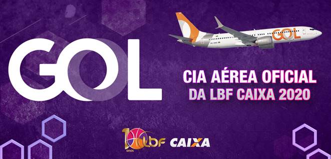 GOL é a companhia aérea oficial da LBF CAIXA 2020
