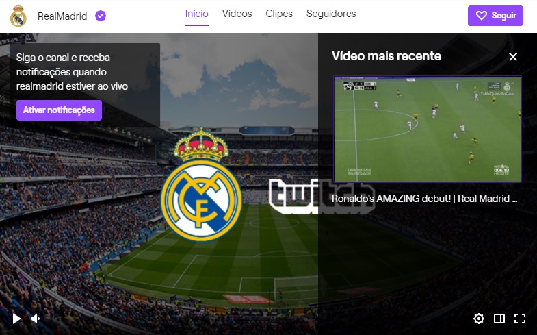 Real Madrid usa paralisação do calendário para lançar canal no Twitch