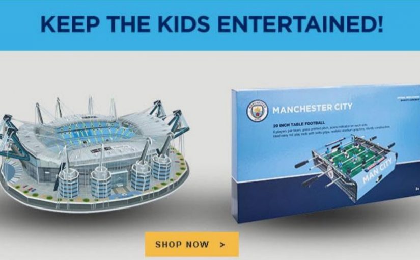 Em meio à paralisação, Manchester City ativa produtos licenciados para o lar