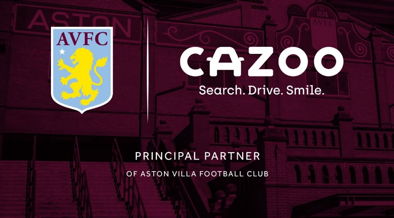 Após Everton, Cazoo fecha patrocínio máster ao Aston Villa