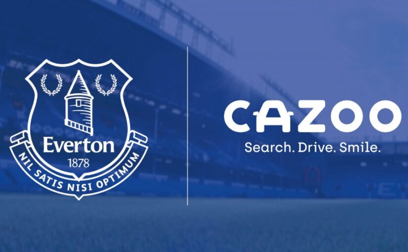 Everton anuncia patrocínio máster com varejista on-line de carros Cazoo