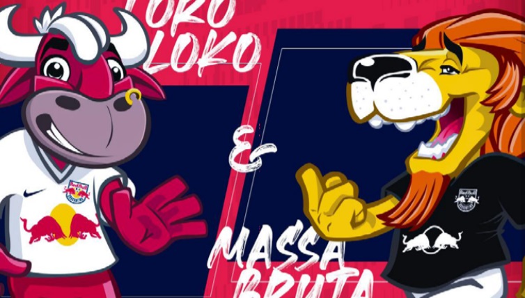 Red Bull e Bragantino unem mascotes