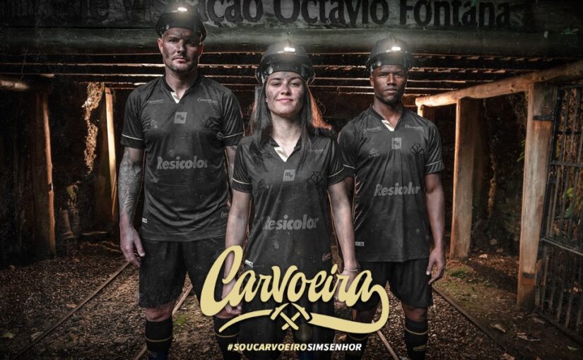 Criciúma apresenta terceira camisa inspirada em minas de carvão