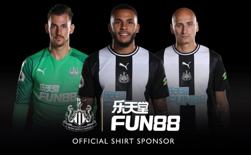 Newcastle renova patrocínio máster com site de apostas Fun88