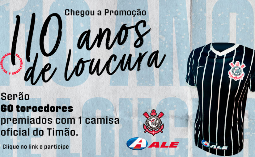 Em ação com Corinthians, ALE Combustíveis dará uma camisa oficial por dia