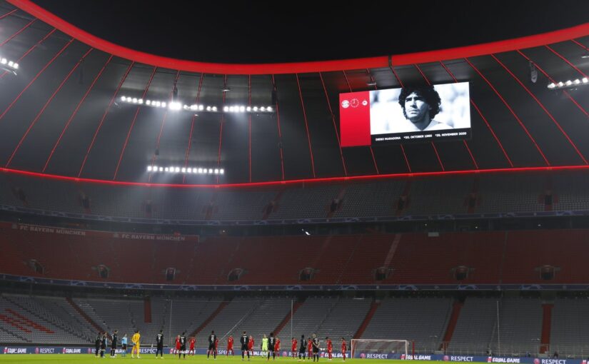 Clubes utilizam seus estádios para homenagear Diego Maradona