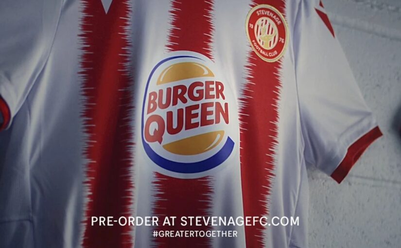 Burger King patrocinará time feminino do Stevenage e muda para Burger Queen