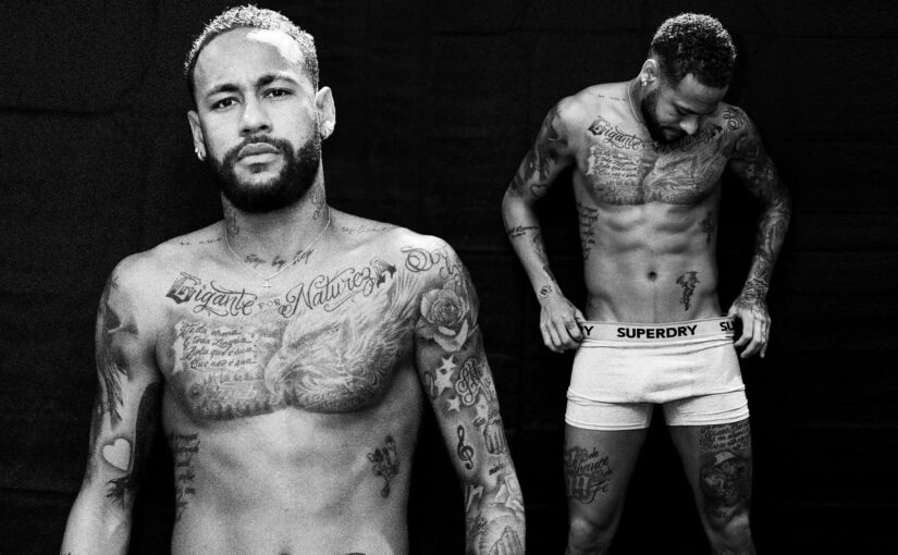 Neymar fecha com Superdry para promover roupas íntimas e pijamas 100% orgânicos