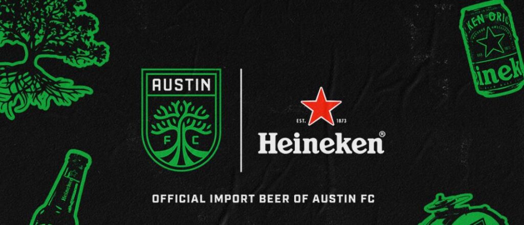 Heineken é a nova patrocinadora do Austin FC, da MLS