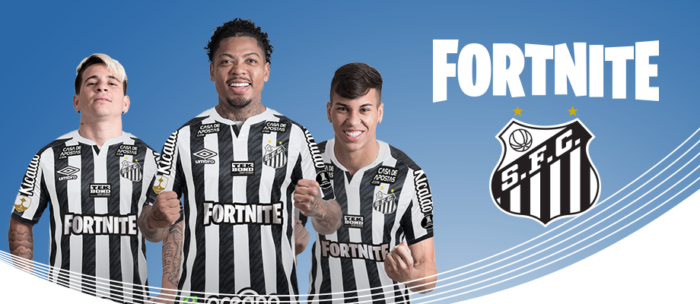 Fortnite será o patrocinador máster do Santos na final da Libertadores