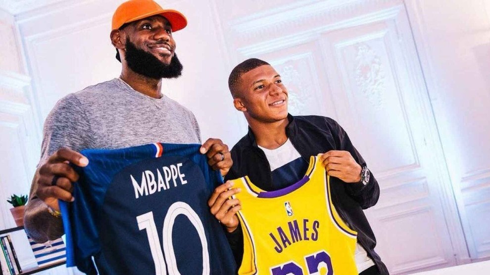 Mbappé e LeBron James trocam fotos de perfil e terão collab da Nike