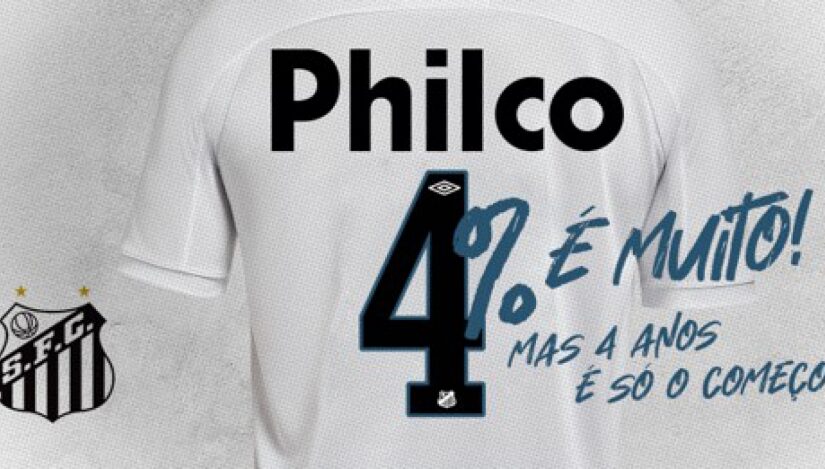 Philco renova patrocínio ao Santos por mais uma temporada