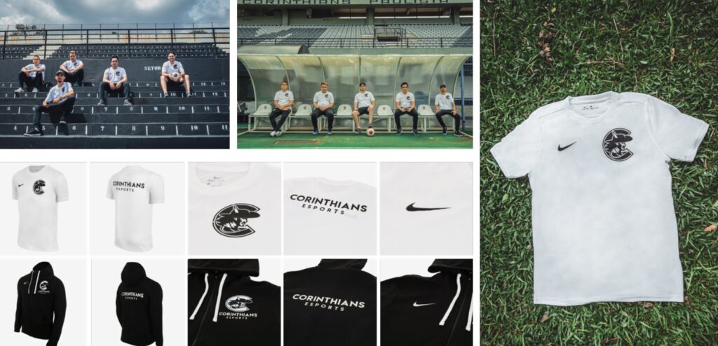Com escudo exclusivo, Nike lança linha para times de eSports do Corinthians