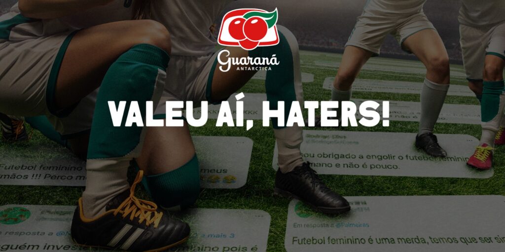 Guaraná transformará ofensas ao futebol feminino em grama para campo de futebol