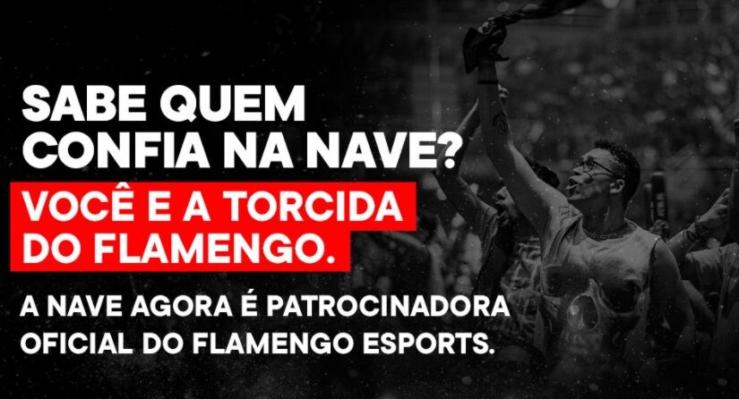 Flamengo anuncia NAVE como nova patrocinadora de seu time de eSports