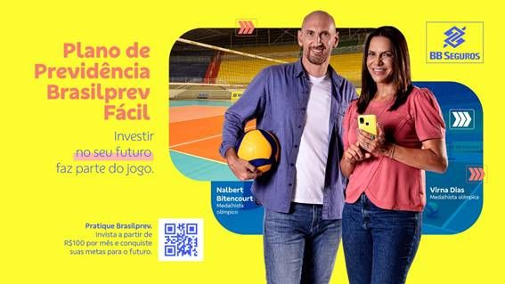 Banco do Brasil apresenta campanha com Virna e Nalbert