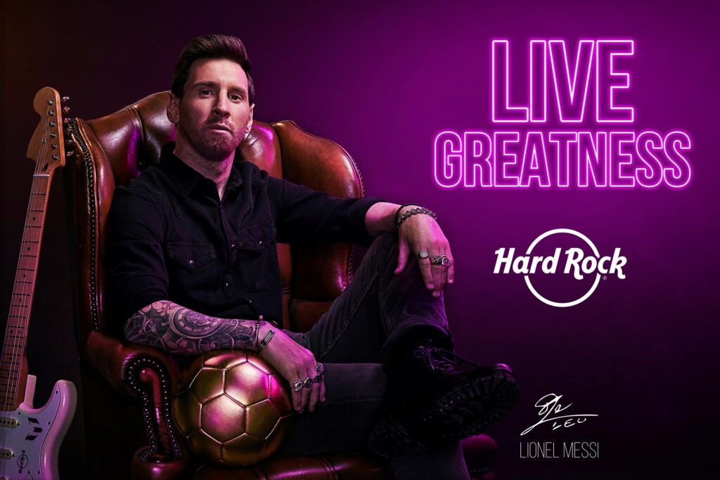 Hard Rock celebra 50 anos com Lionel Messi como novo embaixador