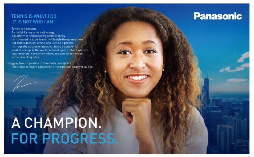 Naomi Osaka fecha parceria de dois anos com Panasonic