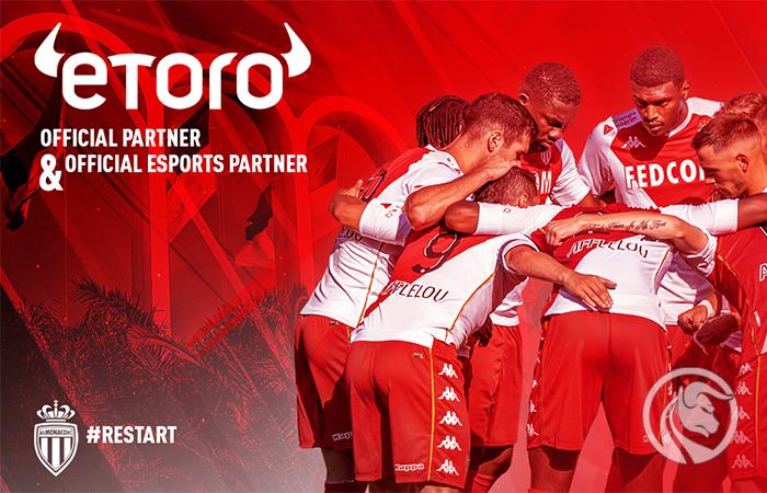 AS Monaco anuncia eToro como novo patrocinador máster