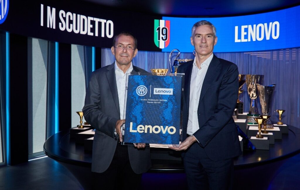 Lenovo amplia relação com a Inter de Milão e vai para a camisa