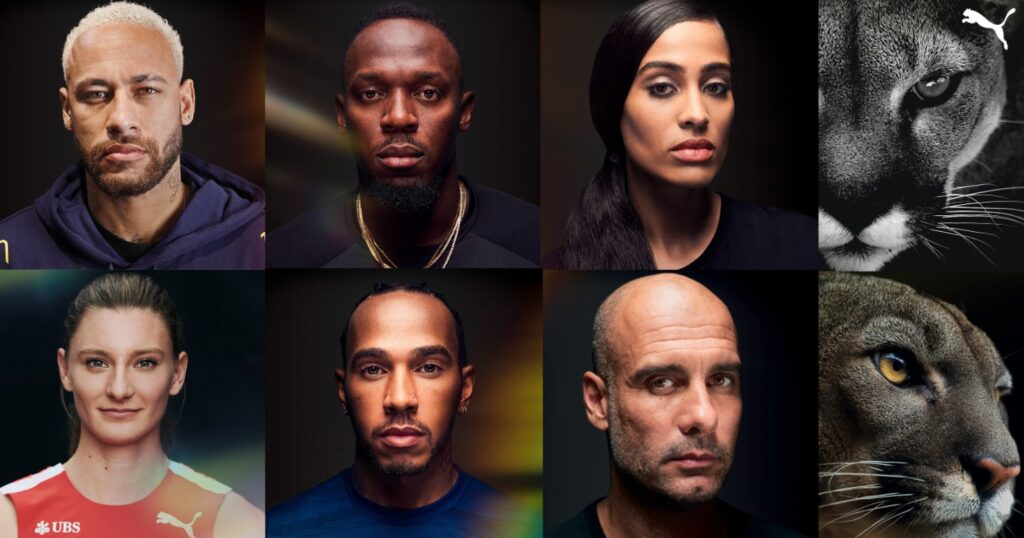PUMA lança campanha com Neymar, Bolt, Guardiola e Hamilton