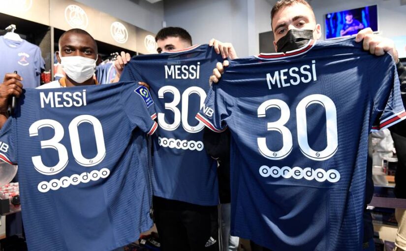 Chegada de Messi ao PSG impulsiona buscas por produtos do jogador no Brasil